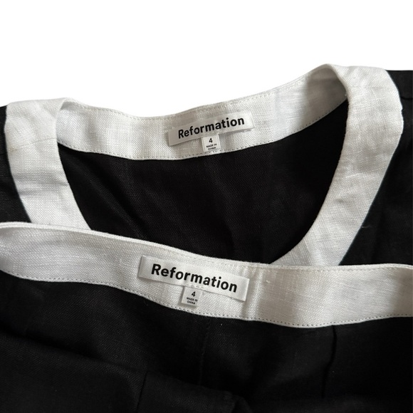 Reformation Roxy Linen Two Piece Size 4 - Picture 4 of 5